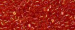 (image for) TOHO Size 1/2 Bugle Bead. 2mm Length-Ruby Hyacinth Transparent Rainbow