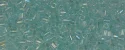 (image for) TOHO Size 1/2 Bugle Bead. 2mm Length-Blue Topaz Transparent Rainbow