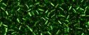 (image for) TOHO Size 1/2 Bugle Bead. 2mm Length-Bright Green Silver Lined