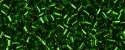 (image for) TOHO Size 1/2 Bugle Bead. 2mm Length-Bright Green Silver Lined