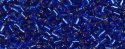 (image for) TOHO Size 1/2 Bugle Bead. 2mm Length-Cobalt Blue Silver Lined