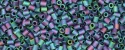 (image for) TOHO Size 1/2 Bugle Bead. 2mm Length-Blue Iris Metallic Matte