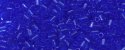 (image for) TOHO Size 1/2 Bugle Bead. 2mm Length-Medium Cobalt Blue Transparent