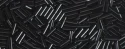 (image for) TOHO Size 2 Bugle Bead. 6mm Length-Jet Black Opaque