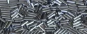 (image for) TOHO Size 2 Bugle Bead. 6mm Length-Hematite Metallic