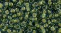 (image for) TOHO 8/o Round Seed Bead-Metallic Lined Aqua Luster. 8T1014