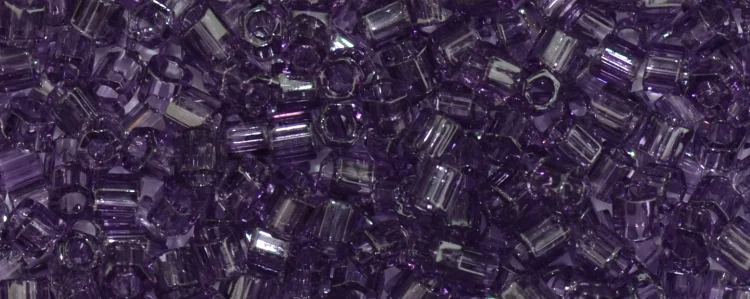 (image for) TOHO Size 8/o Hexagon Shape Seed Bead-Light Purple Transparent