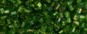 (image for) TOHO Size 8/o Hexagon Shape Seed Bead-Kelly Green Silver Lined Rainbow