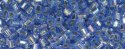 (image for) TOHO Size 8/o Hexagon Shape Seed Bead-Light Sapphire Silver Lined Rainbow