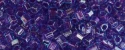 (image for) TOHO Size 8/o Hexagon Shape Seed Bead-Purple Lined Aqua Transparent