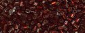 (image for) TOHO Size 8/o Hexagon Shape Seed Bead-Garnet Silver Lined