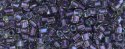 (image for) TOHO Size 8/o Hexagon Shape Seed Bead-Purple Lined Crystal Rainbow