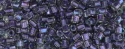 (image for) TOHO Size 8/o Hexagon Shape Seed Bead-Purple Lined Crystal Rainbow