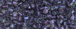 (image for) TOHO Size 8/o Hexagon Shape Seed Bead-Purple Lined Crystal Rainbow