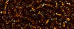 (image for) TOHO Size 8/o Hexagon Shape Seed Bead-Smoke Topaz Silver Lined