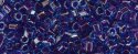 (image for) TOHO Size 8/o Hexagon Shape Seed Bead-Purple Lined Sapphire