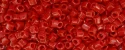 (image for) TOHO Size 8/o Hexagon Shape Seed Bead-Red Opaque