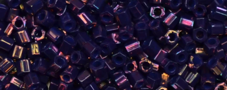 (image for) TOHO Size 8/o Hexagon Shape Seed Bead-Purple Higher Metallic