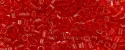 (image for) TOHO Size 8/o Hexagon Shape Seed Bead-Ruby Transparent