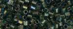 (image for) TOHO Size 8/o Hexagon Shape Seed Bead-Bronze Lined Aqua Rainbow