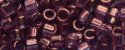 (image for) TOHO Aiko Precision Cylinder Bead. Amethyst Gold Luster TB-202
