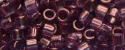 (image for) TOHO Aiko Precision Cylinder Bead. Amethyst Gold Luster TB-202