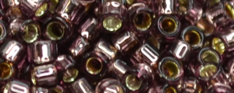 (image for) TOHO Aiko Precision Cylinder Bead. Amethyst Silver Lined TB-26B