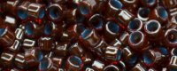 TOHO Aiko Precision Cylinder Bead. Aqua Lined Raspberry Luster TB-1062 (image for) TOHO Aiko Precision Cylinder Bead. Aqua Lined Raspberry Luster TB-1062