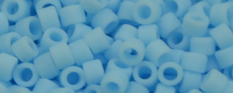 (image for) TOHO Aiko Precision Cylinder Bead. Aqua Matte Opaque TB-43F