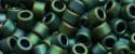 (image for) TOHO Aiko Precision Cylinder Bead. Avocado Iris Metallic Matte TB-710