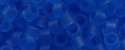 (image for) TOHO Aiko Precision Cylinder Bead. Blue Transparent Matte TB-16F