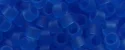(image for) TOHO Aiko Precision Cylinder Bead. Blue Transparent Matte TB-16F