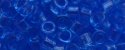 (image for) TOHO Aiko Precision Cylinder Bead. Blue Transparent TB-16