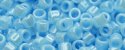 (image for) TOHO Aiko Precision Cylinder Bead. Blue Turquoise Opaque Luster TB-124B