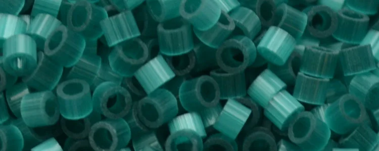 (image for) TOHO Aiko Precision Cylinder Bead. Blue Zircon Satin TB-1523