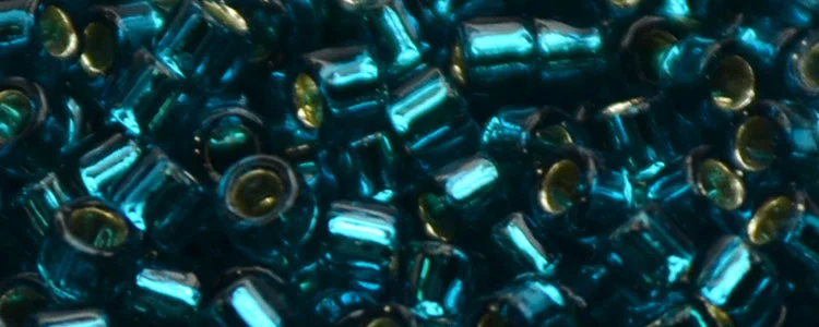 (image for) TOHO Aiko Precision Cylinder Bead. Blue Zircon Silver Lined TB-27BD