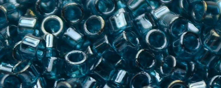 (image for) TOHO Aiko Precision Cylinder Bead. Blue Zircon Transparent Luster TB-108BD