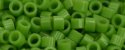 (image for) TOHO Aiko Precision Cylinder Bead. Bright Green Opaque TB-47