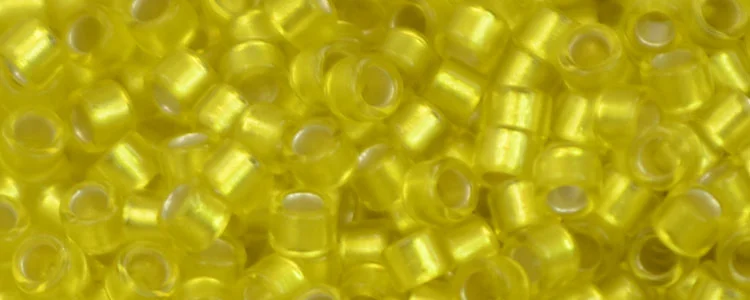 (image for) TOHO Aiko Precision Cylinder Bead. Citrine Silver Lined Matte TB-32F