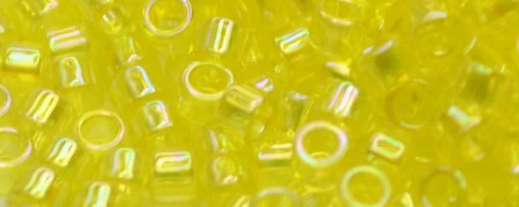 (image for) TOHO Aiko Precision Cylinder Bead. Citrine Transparent Rainbow TB-175