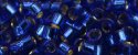 (image for) TOHO Aiko Precision Cylinder Bead. Cobalt Blue Silver Lined TB-28