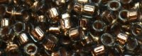 (image for) TOHO Aiko Precision Cylinder Bead. Copper Lined Black Diamond Transparent TB-750