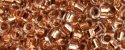 (image for) TOHO Aiko Precision Cylinder Bead. Copper Lined Crystal Transparent TB-740