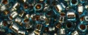 (image for) TOHO Aiko Precision Cylinder Bead. Copper Lined Light Aqua Transparent TB-748