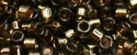 (image for) TOHO Aiko Precision Cylinder Bead. Copper Lined Smokey Topaz Transparent TB-860