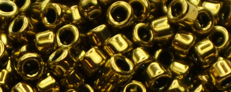 (image for) TOHO Aiko Precision Cylinder Bead. Dark Gold Bronze Metallic TB-223