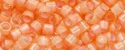 (image for) TOHO Aiko Precision Cylinder Bead. Coral Lined Light Topaz TB-925