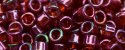 (image for) TOHO Aiko Precision Cylinder Bead. Cranberry Gold Luster TB-332