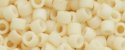 (image for) TOHO Aiko Precision Cylinder Bead. Cream Chalk Matte Opaque TB-763