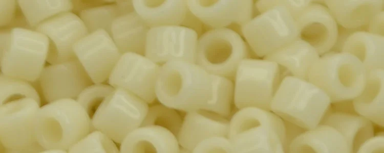 (image for) TOHO Aiko Precision Cylinder Bead. Cream Opaque TB-51